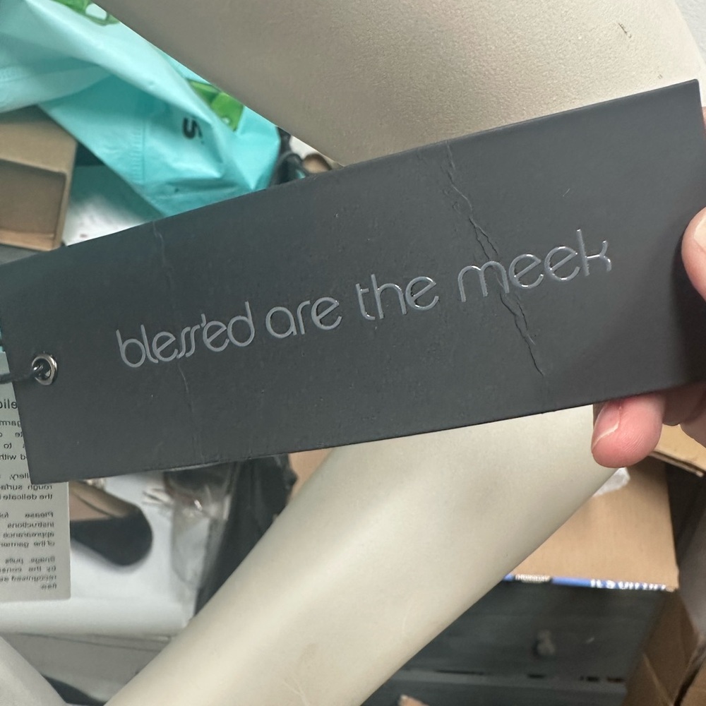 NWT Blessed are the Meek White Slip Dress - Picture 3 of 12